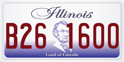 IL license plate B261600
