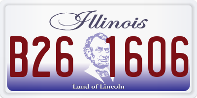 IL license plate B261606