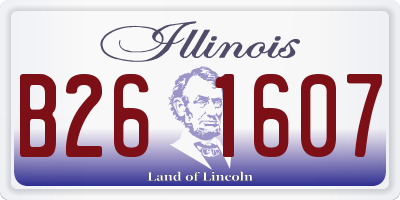 IL license plate B261607