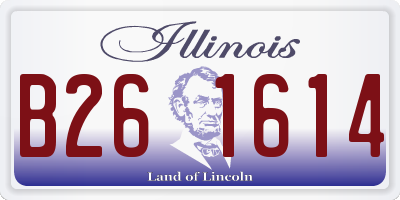 IL license plate B261614
