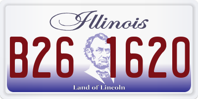 IL license plate B261620