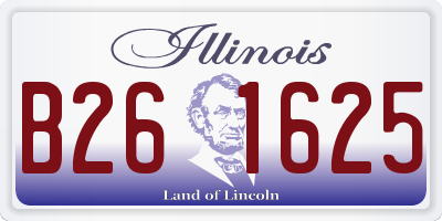 IL license plate B261625