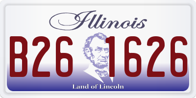 IL license plate B261626