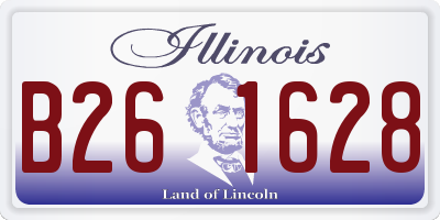 IL license plate B261628