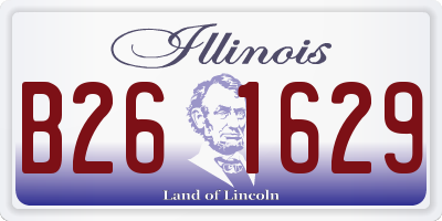 IL license plate B261629