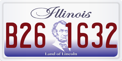 IL license plate B261632