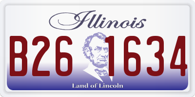 IL license plate B261634