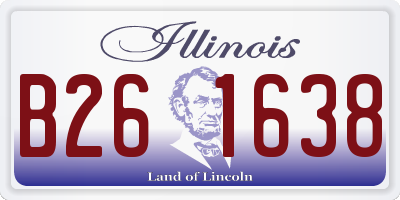 IL license plate B261638