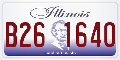 IL license plate B261640