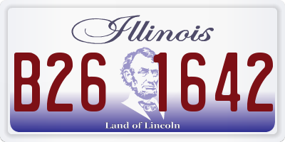 IL license plate B261642