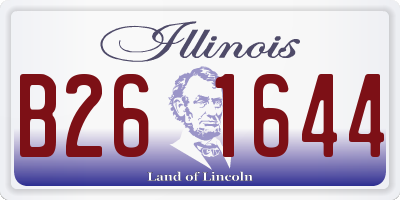 IL license plate B261644