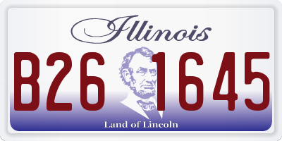 IL license plate B261645