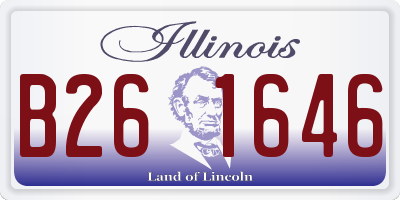 IL license plate B261646