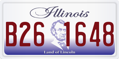 IL license plate B261648