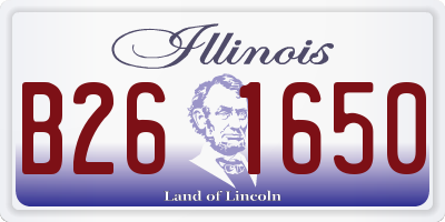 IL license plate B261650