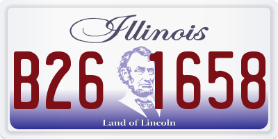 IL license plate B261658