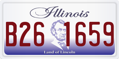 IL license plate B261659