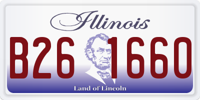 IL license plate B261660
