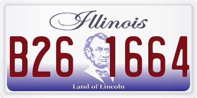 IL license plate B261664