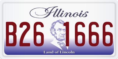 IL license plate B261666