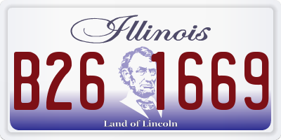 IL license plate B261669