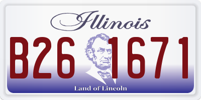 IL license plate B261671