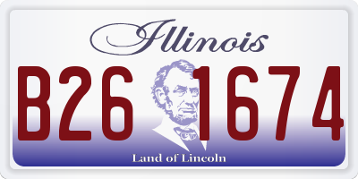 IL license plate B261674