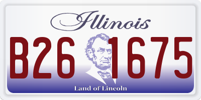 IL license plate B261675