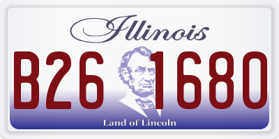 IL license plate B261680