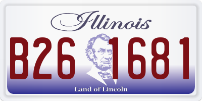 IL license plate B261681