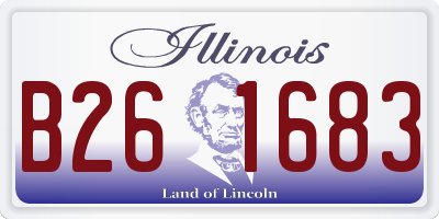 IL license plate B261683