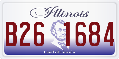 IL license plate B261684