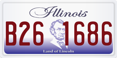 IL license plate B261686
