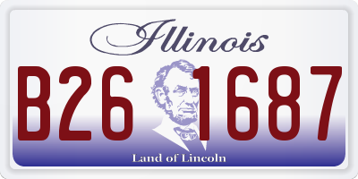 IL license plate B261687