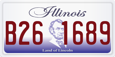 IL license plate B261689
