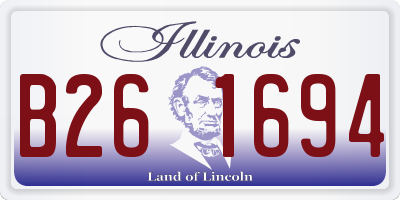 IL license plate B261694