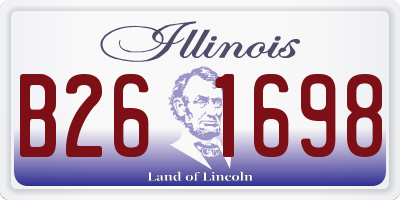IL license plate B261698