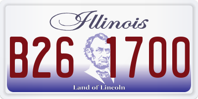 IL license plate B261700