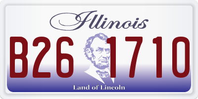 IL license plate B261710
