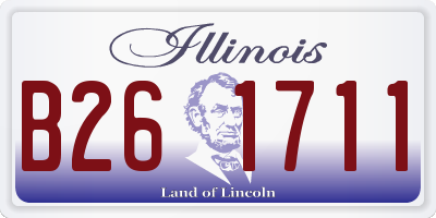IL license plate B261711