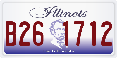 IL license plate B261712