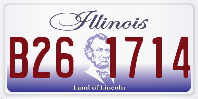 IL license plate B261714