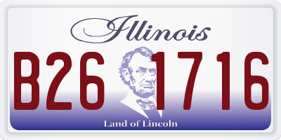 IL license plate B261716