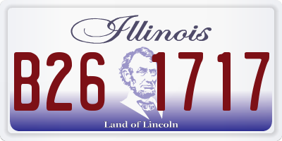IL license plate B261717