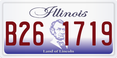 IL license plate B261719