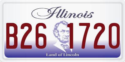 IL license plate B261720