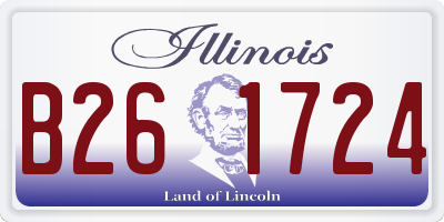 IL license plate B261724