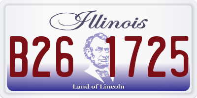 IL license plate B261725