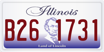 IL license plate B261731