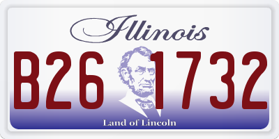 IL license plate B261732